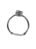 R sterling stone ring