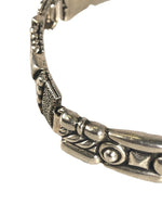 Sterling geometric link toggle bracelet