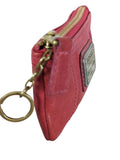 R leather coin purse