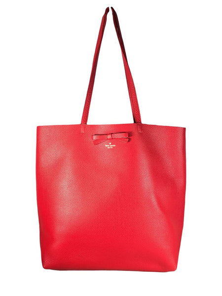 Open top tote w/ bow