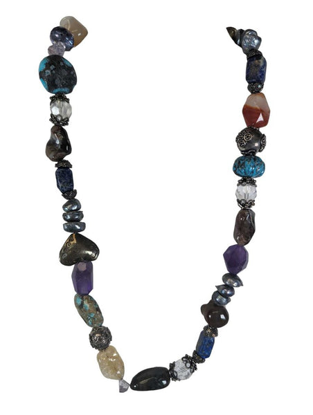 R sterling stone necklace