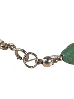 Sterling stone bead bracelet