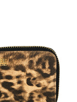 Animal print zip wallet