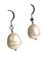Sterling freshwater pearl earrings