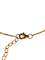 Sterling vermeil 2-cz layered necklace