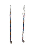 R dangle bead earrings