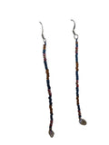 R dangle bead earrings