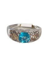 SS Filigree Stone Ring