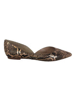 R Snake Skin Pointed Flat