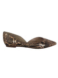 R Snake Skin Pointed Flat