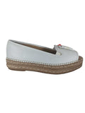 R Leather Espadrille