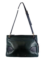 R Leather Magnetic Button Crossbody