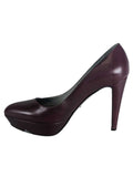 R Leather Platform Pump