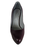 R Leather Platform Pump