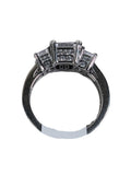 R sterling cz ring