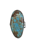 R sterling #8 turquoise ring