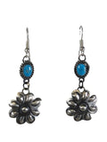 R sterling turquoise dangle earrings