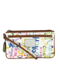 Signature Cloth Zip Top Wristlet