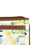 Signature Cloth Zip Top Wristlet