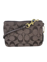 Signature Cloth Zip Top Wristlet