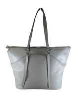 R Pebbled Leather Tote