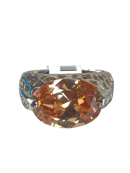 Sterling multi cz ring