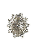 Silver filigree ring