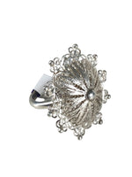 Silver filigree ring