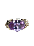 Sterling vermeil cz ring