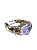 Sterling vermeil cz ring