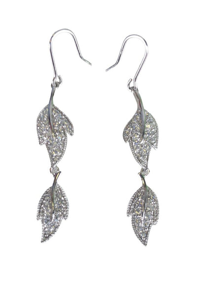 Sterling multi cz earrings