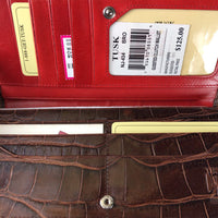 NWT Moc Croc Leather Envelope (retails $125)