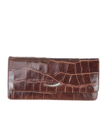 NWT Moc Croc Leather Envelope (retails $125)