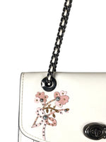 Floral flap handbag