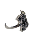 R sterling marcasite ring