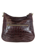 R Patent Croc Shoulder Bag