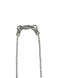 Sterling beads on ball chain necklace