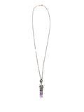 Sterling stone amulet/crystal necklace