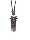 Sterling stone amulet/crystal necklace