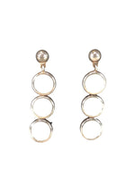 Sterling triple circle earrings