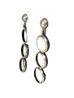 Sterling triple circle earrings