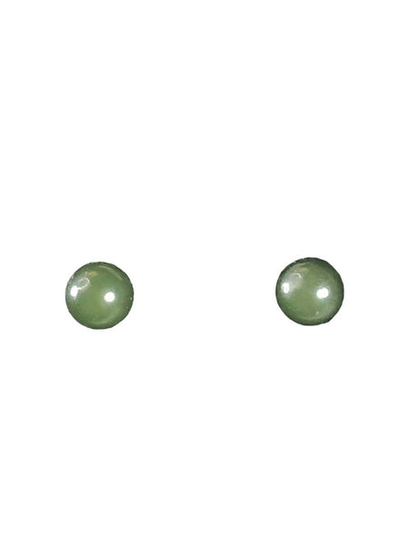 14K stone ball earrings