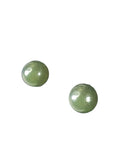 14K stone ball earrings