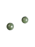 14K stone ball earrings