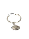 Sterling shell dangle ring