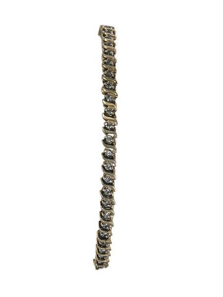 R 14k gold diamond tennis bracelet