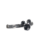 R sterling cz Mickey ring