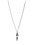 R sterling peridot necklace