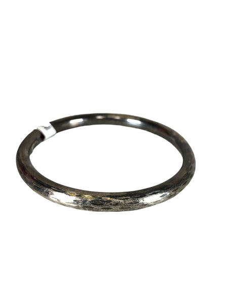 Sterling diamond cut bangle