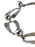 Sterling link/ball bracelet